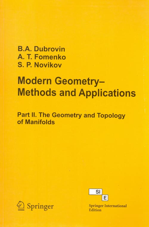 Orient Modern Geometry-Methods and Applications(Part II. The Geometry and Topology of Manifolds)